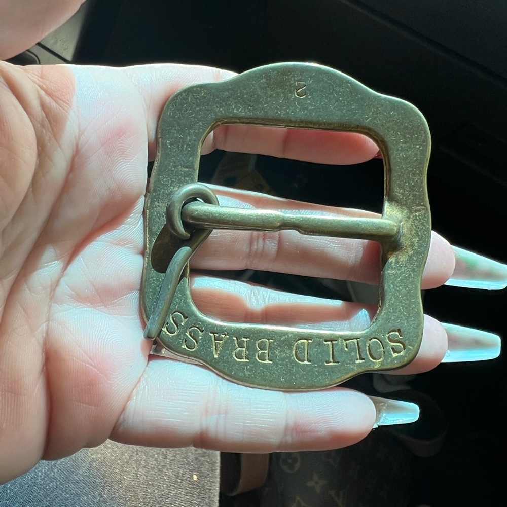 Solid Brass Belt Buckle